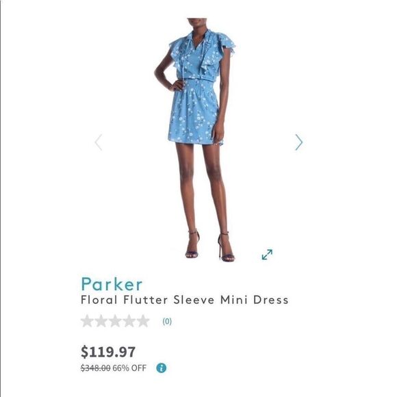 Parker Drop Waist Mini Dress (Size:Extra Small) - Picture 2 of 7